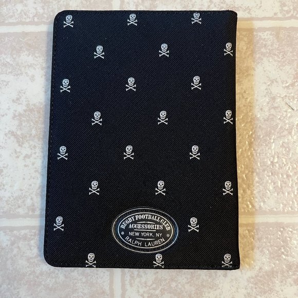 Ralph Lauren Rugby Skull and Crossbones Fabric Folding Travel Frame - Size 5 x 7 - Picture 3 of 5